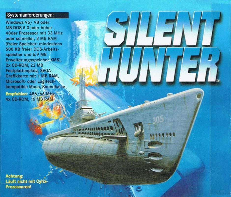 Back Cover for Silent Hunter (DOS) (PC Spiele Power #1 Covermount)