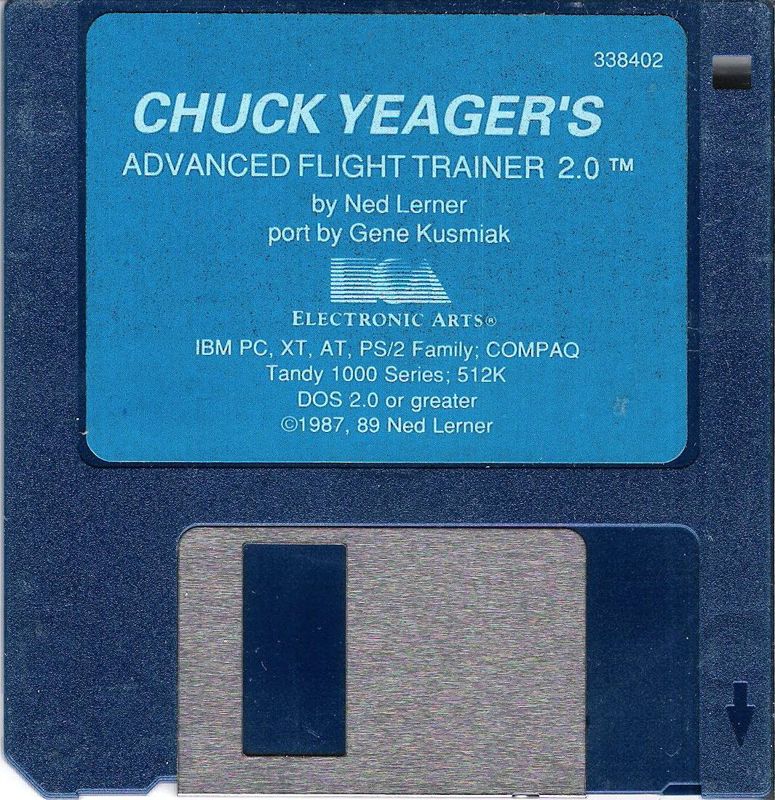 Media for Chuck Yeager's Advanced Flight Trainer 2.0 (DOS) (Dual Media Release): 3.5" Disk