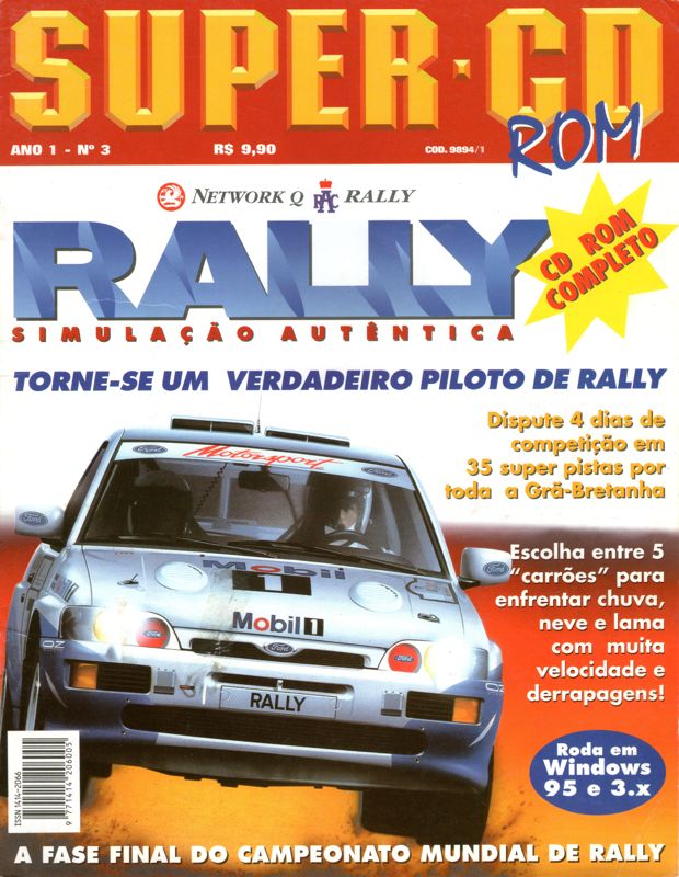 Front Cover for Network Q RAC Rally (DOS) (SUPER CD-ROM year 1 - number 3 covermount)