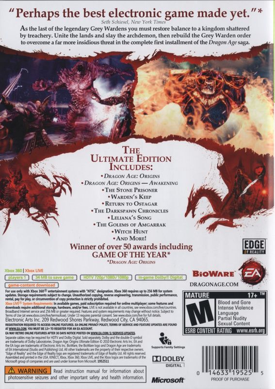 Dragon age origins ultimate edition xbox hot sale 360 download