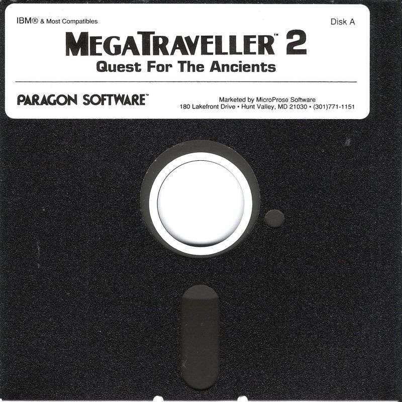 Media for MegaTraveller 2: Quest for the Ancients (DOS): 5.25" Disk (1/6)