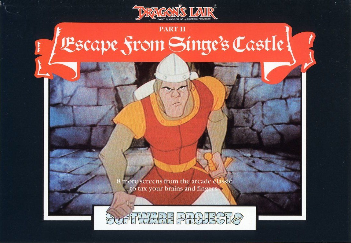 Front Cover for Dragon's Lair Part II: Escape from Singe's Castle (Commodore 64)