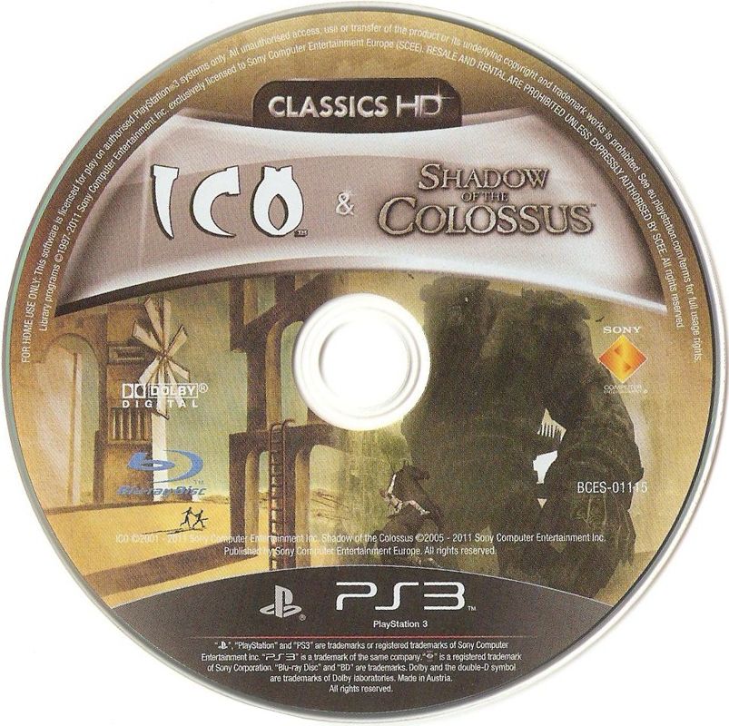 Media for The Ico & Shadow of the Colossus Collection (PlayStation 3)