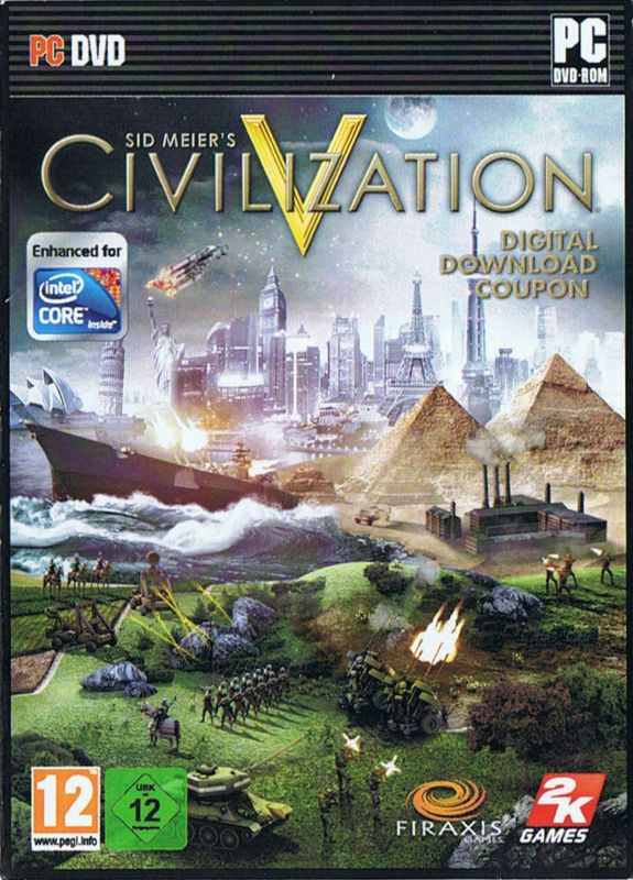 Front Cover for Sid Meier's Civilization V (Macintosh and Windows) (OEM voucher card)