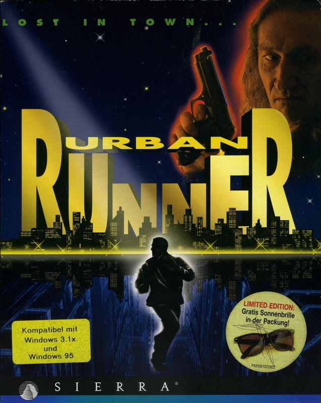 Front Cover for Urban Runner (Windows and Windows 3.x) (Limited Edition with sunglasses)