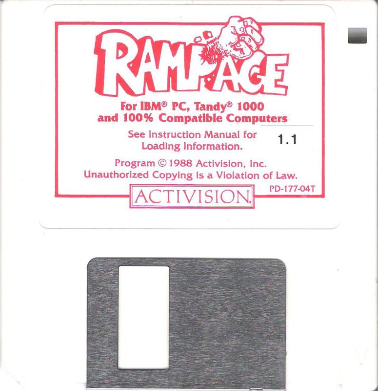 Media for Rampage (DOS) (Dual Media release (Version 1.1))