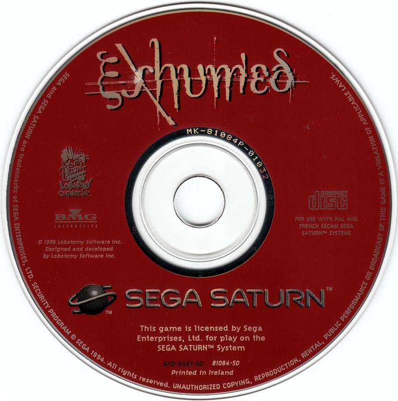 Media for Powerslave (SEGA Saturn)