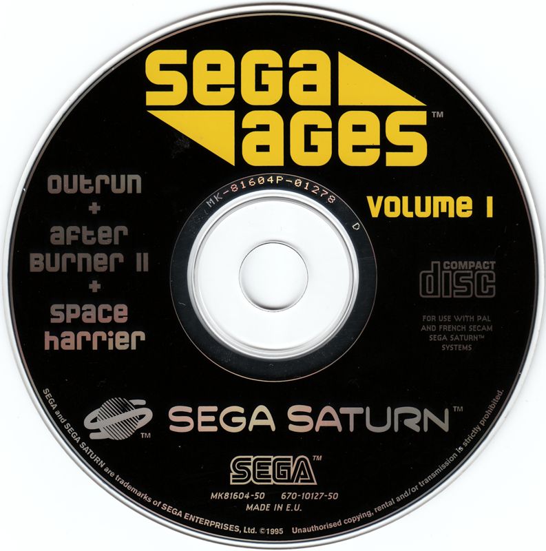 Media for Sega Ages: Volume 1 (SEGA Saturn)
