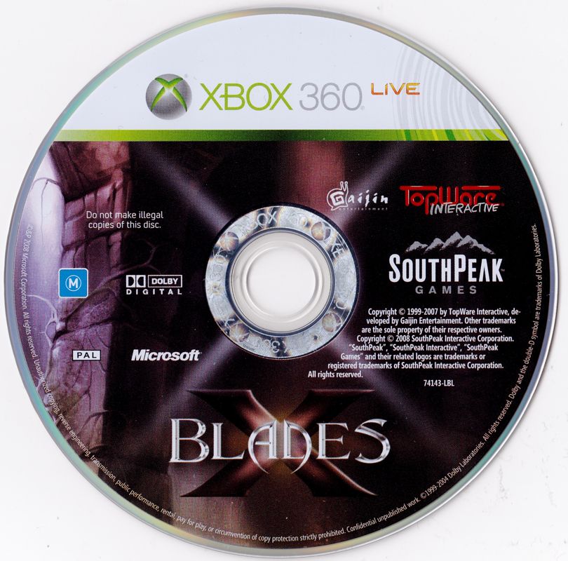 Media for X-Blades (Xbox 360)