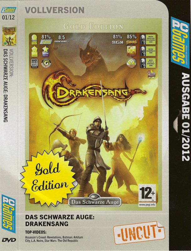 Front Cover for Das Schwarze Auge: Drakensang (Gold Edition) (Windows) (PC Games 01/2012 covermount)
