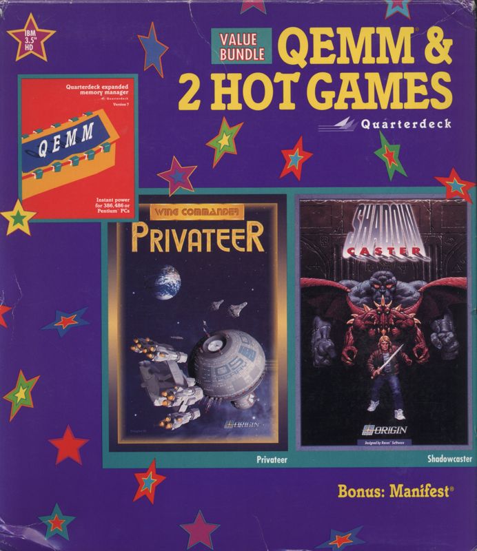 Front Cover for QEMM & 2 Hot Games (DOS)