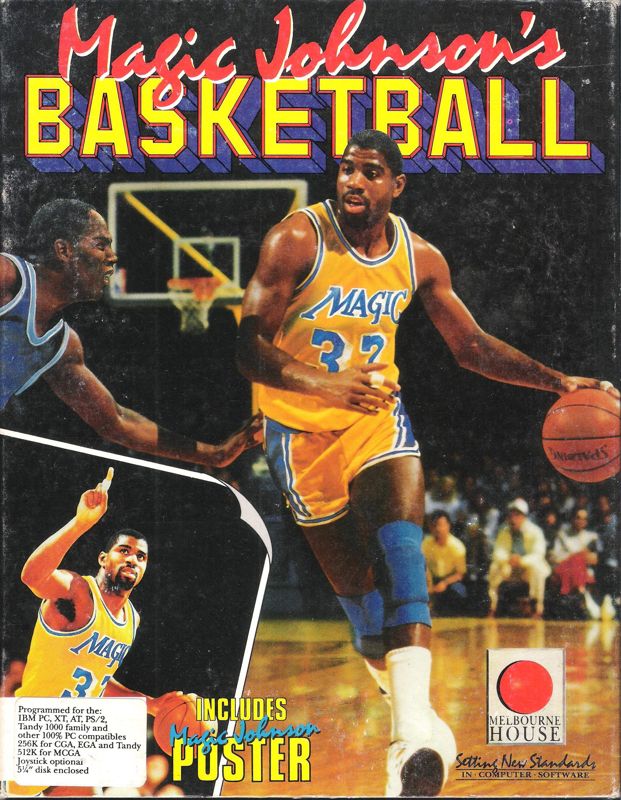 Front Cover for Magic Johnson's Fast Break (DOS) (5.25" disk release)