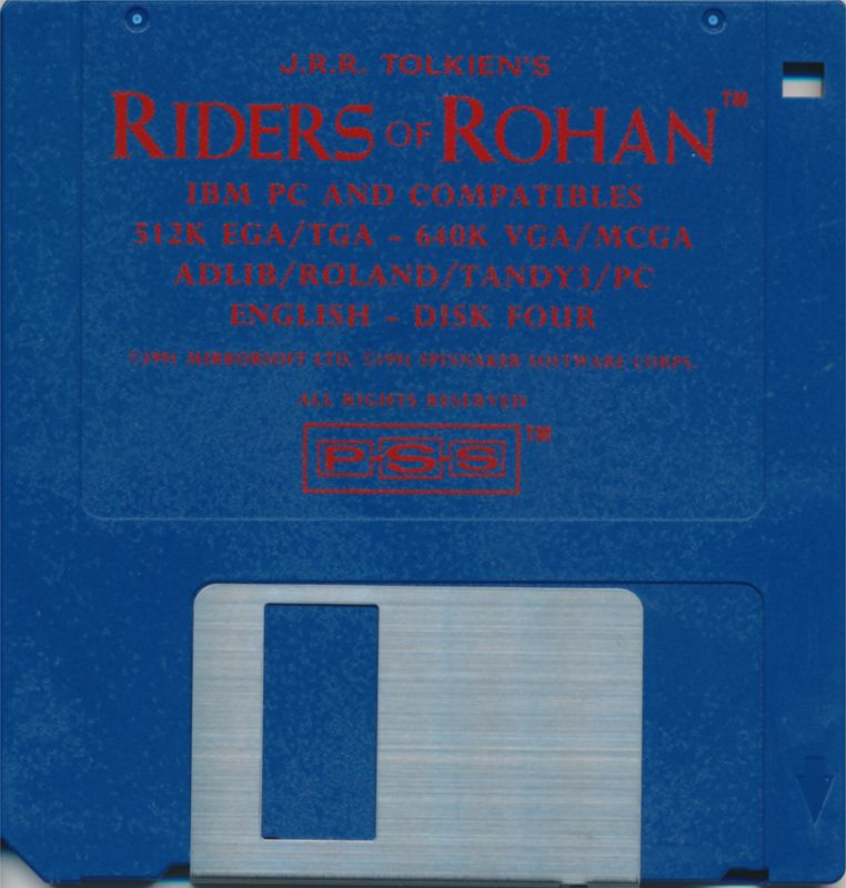 Media for J.R.R. Tolkien's Riders of Rohan (DOS): Disk Four
