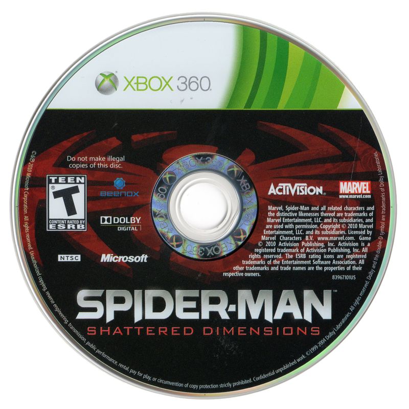 Media for Spider-Man: Shattered Dimensions (Xbox 360)