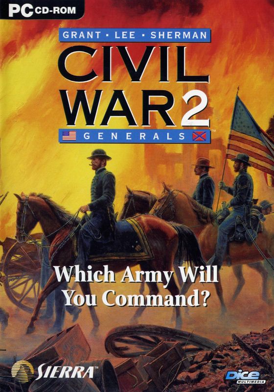 Front Cover for Grant - Lee - Sherman: Civil War 2: Generals (Windows) (DICE Multi Media release with PDF Manual (2003))