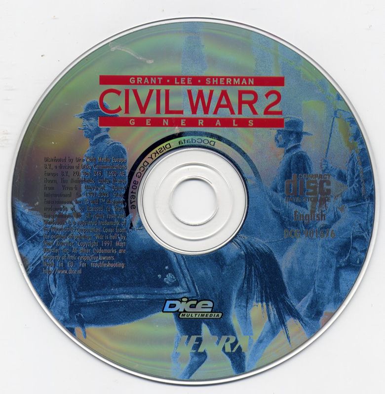 Media for Grant - Lee - Sherman: Civil War 2: Generals (Windows) (DICE Multi Media release with PDF Manual (2003))