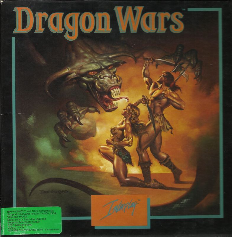 Front Cover for Dragon Wars (DOS) (5.25" Release (2HD version 1.1))