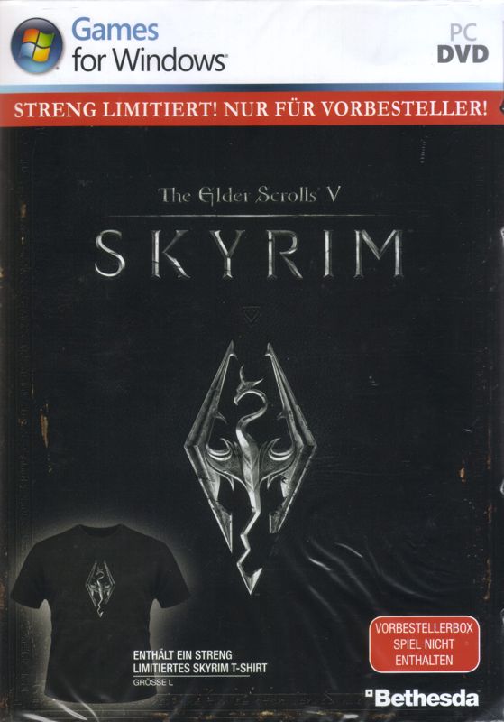 Front Cover for The Elder Scrolls V: Skyrim (Windows) (Pre-order package)