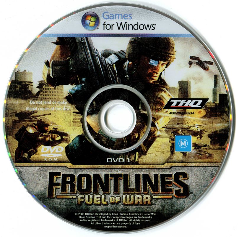 Media for Frontlines: Fuel of War (Windows): Disc 1