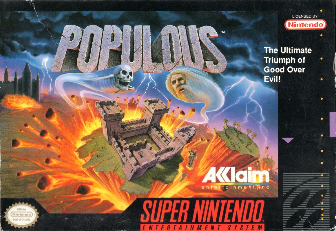 Front Cover for Populous (SNES)