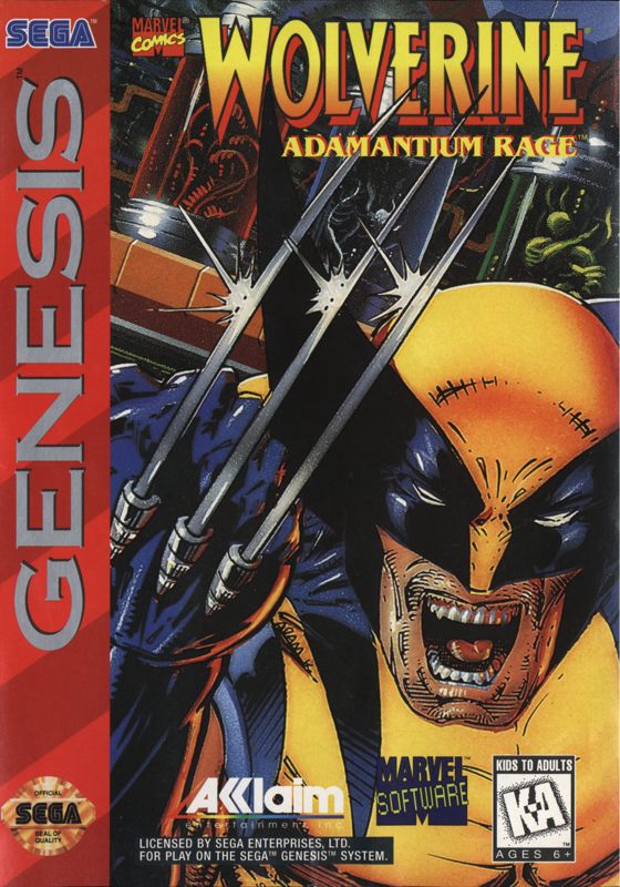 Front Cover for Wolverine: Adamantium Rage (Genesis)