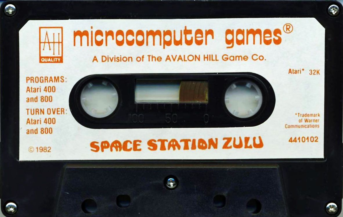 Media for Space Station Zulu (Atari 8-bit)