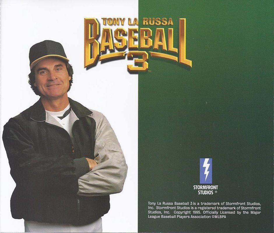 Other for Tony La Russa Baseball 3 (DOS): Jewel Case - Back