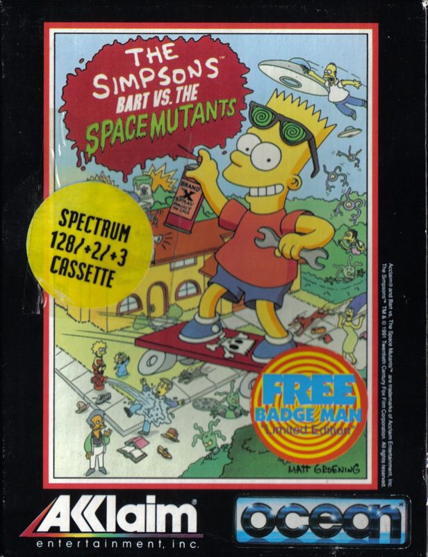 Front Cover for The Simpsons: Bart vs. the Space Mutants (ZX Spectrum)