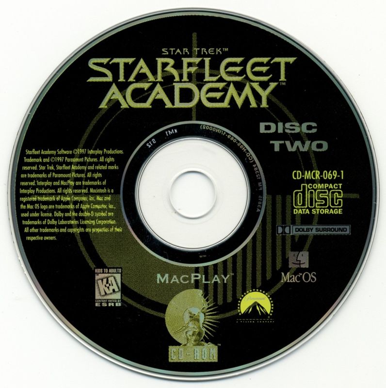 Media for Star Trek: Starfleet Academy (Macintosh): Disc 2