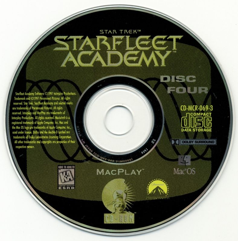 Media for Star Trek: Starfleet Academy (Macintosh): Disc 4