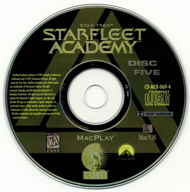Media for Star Trek: Starfleet Academy (Macintosh): Disc 5