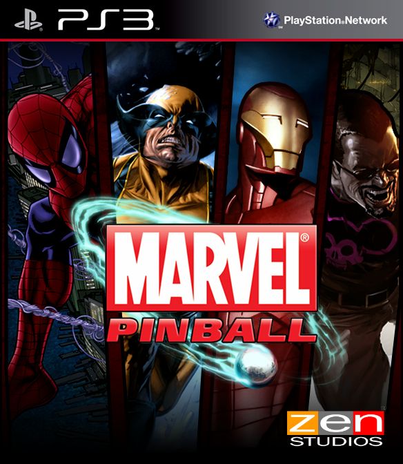 Front Cover for Marvel Pinball (PlayStation 3) (PSN release (Marvel Pinball))