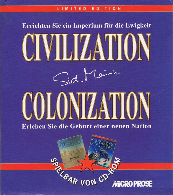 Front Cover for Microprose Limited Edition: Civilization + Colonization (DOS)
