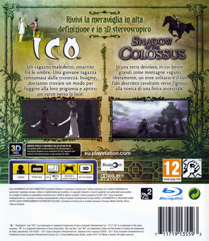 The ICO and Shadow of the Colossus Collection