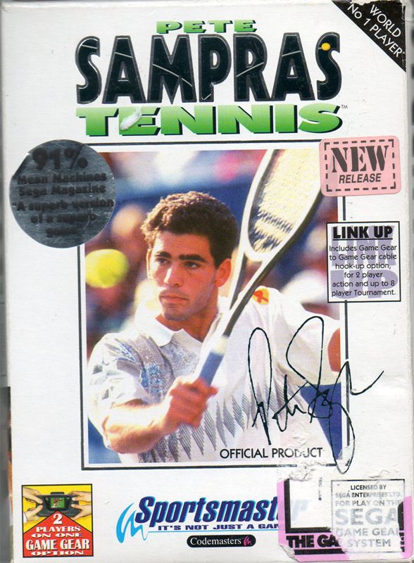 Front Cover for Pete Sampras Tennis (Game Gear)