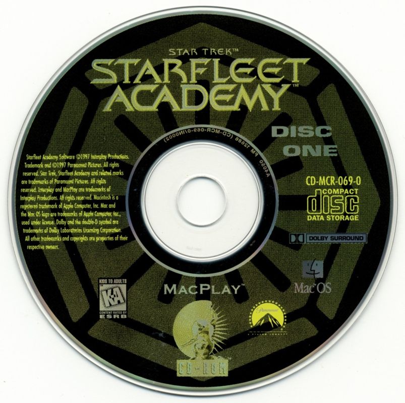 Media for Star Trek: Starfleet Academy (Macintosh): Disc 1