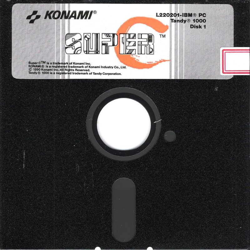 Media for Super Contra (DOS) (5.25" disk release): Disk 1/2