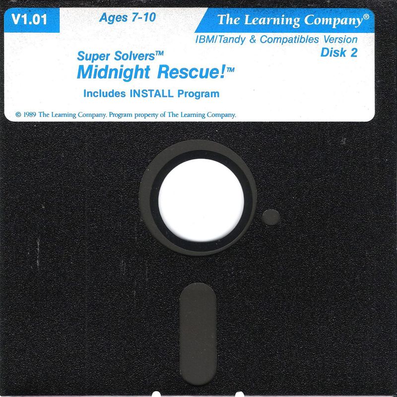 Media for Super Solvers: Midnight Rescue! (DOS) (Dual Media release): 5.25" Disk (2/2)
