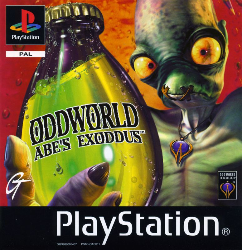 Oddworld: Abe's Exoddus cover or packaging material - MobyGames