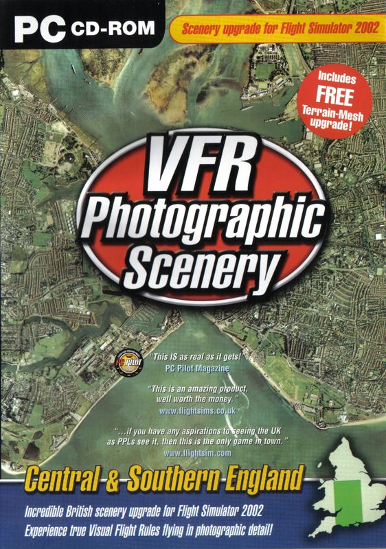 Front Cover for VFR Photographic Scenery: Central & Southern England (Windows)