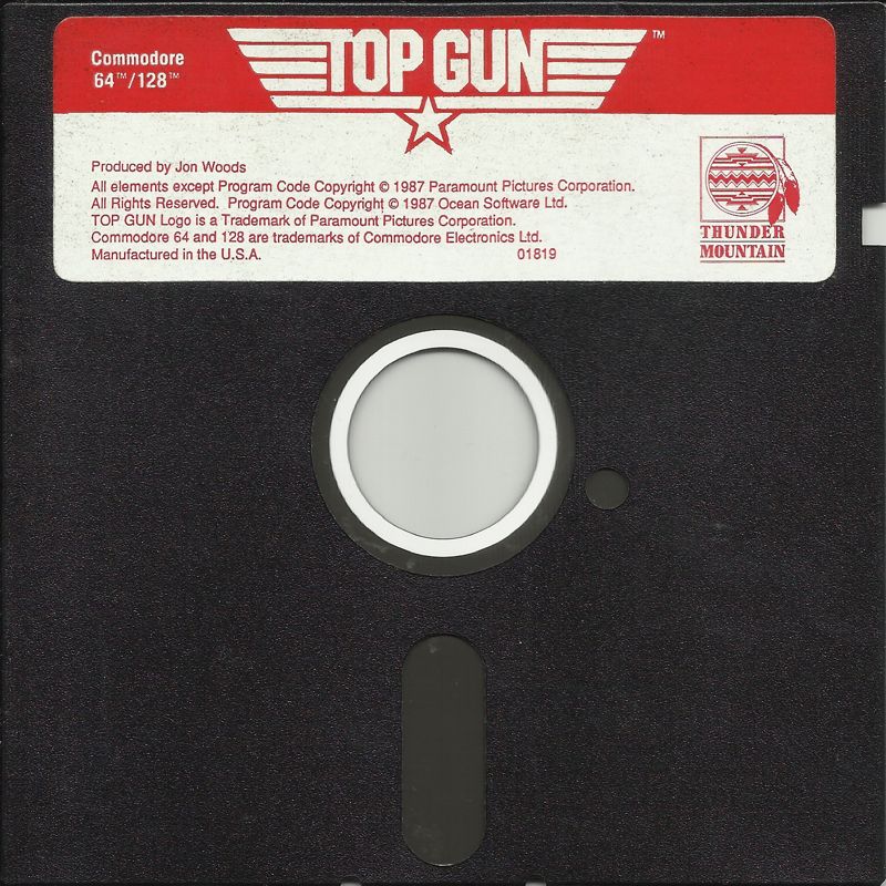 Media for Top Gun (Commodore 64)