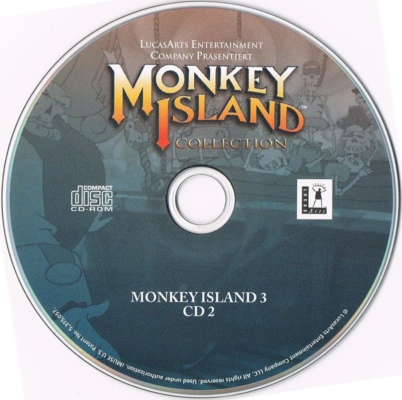 Media for The Curse of Monkey Island (Windows): Monkey Island 3 Disk 2