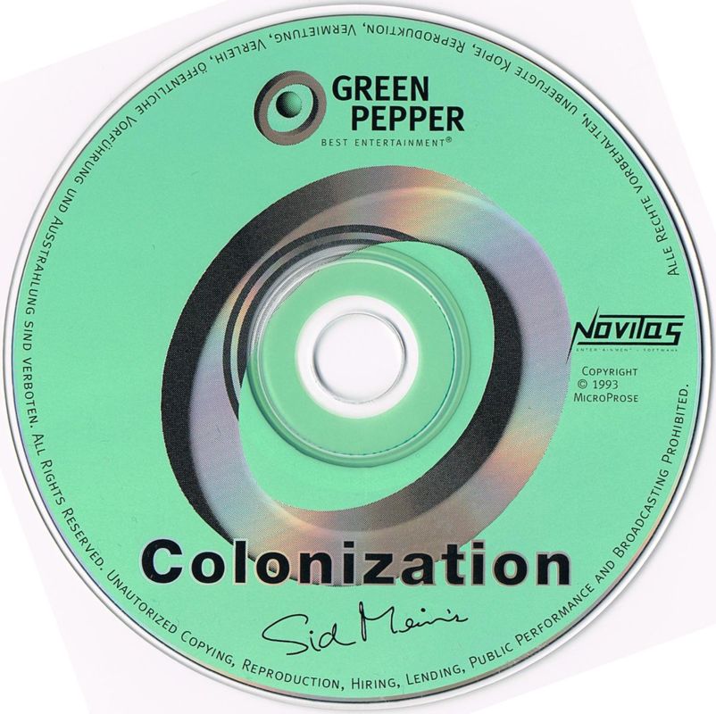 Media for Sid Meier's Colonization (DOS) (Green Pepper release (#69))