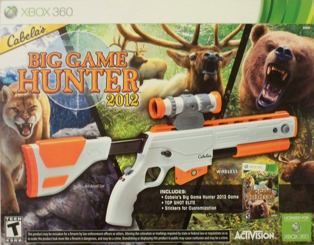 Front Cover for Cabela's Big Game Hunter 2012 (With Top Shot Elite) (Xbox 360)