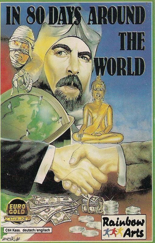 Front Cover for In 80 Days Around the World (Commodore 64)