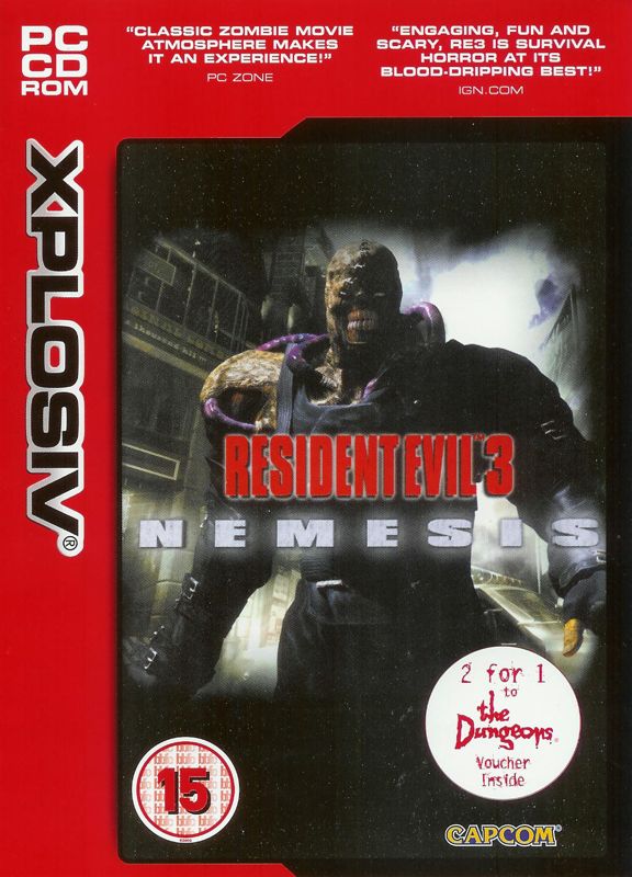 Front Cover for Resident Evil 3: Nemesis (Windows) (Xplosiv release)