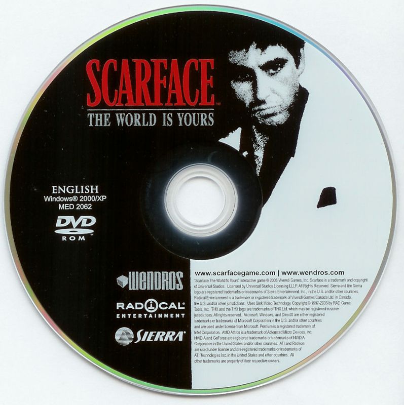 Media for Scarface: The World Is Yours (Windows) (Medallion release)