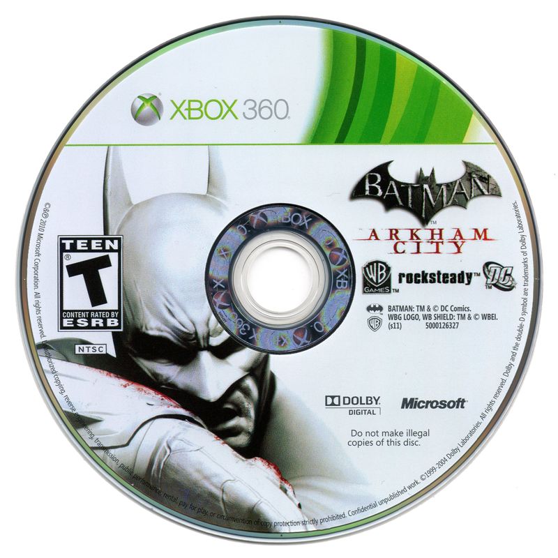 Media for Batman: Arkham City (Collector's Edition) (Xbox 360): Game disc