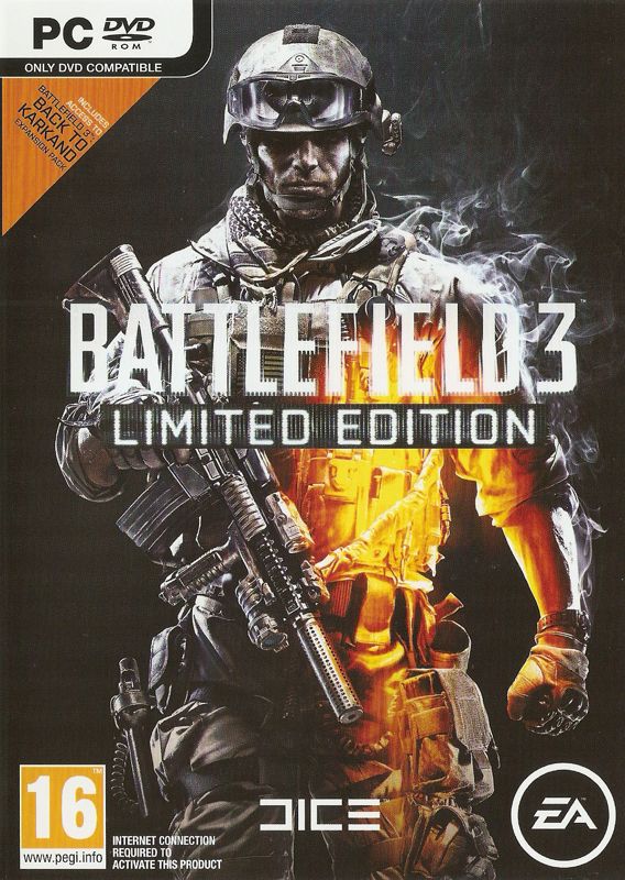 Battlefield 3 (Limited Edition) cover or packaging material - MobyGames