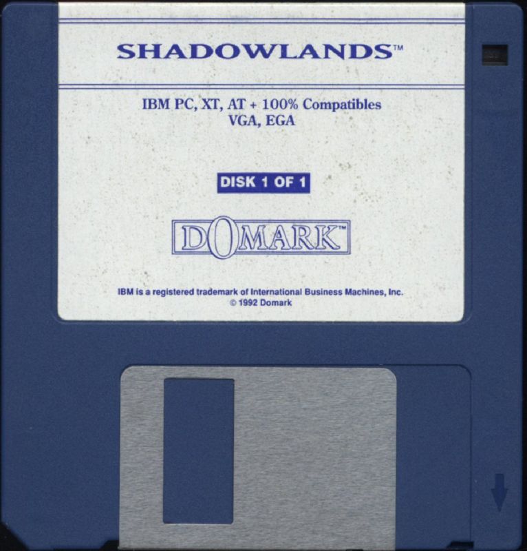 Media for Shadowlands (DOS) (3.5" / 5.25" dual media release): 3.5" Disk